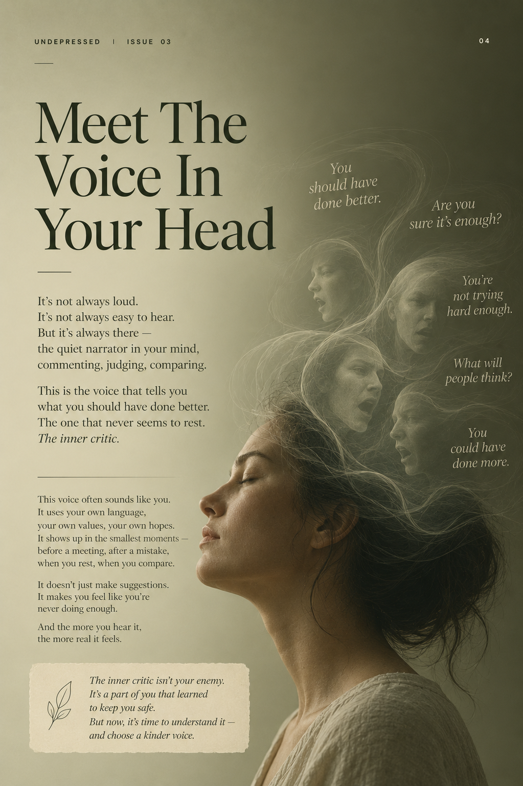 Undepressed- The Voice That Isn't Yours(E- Magazine)