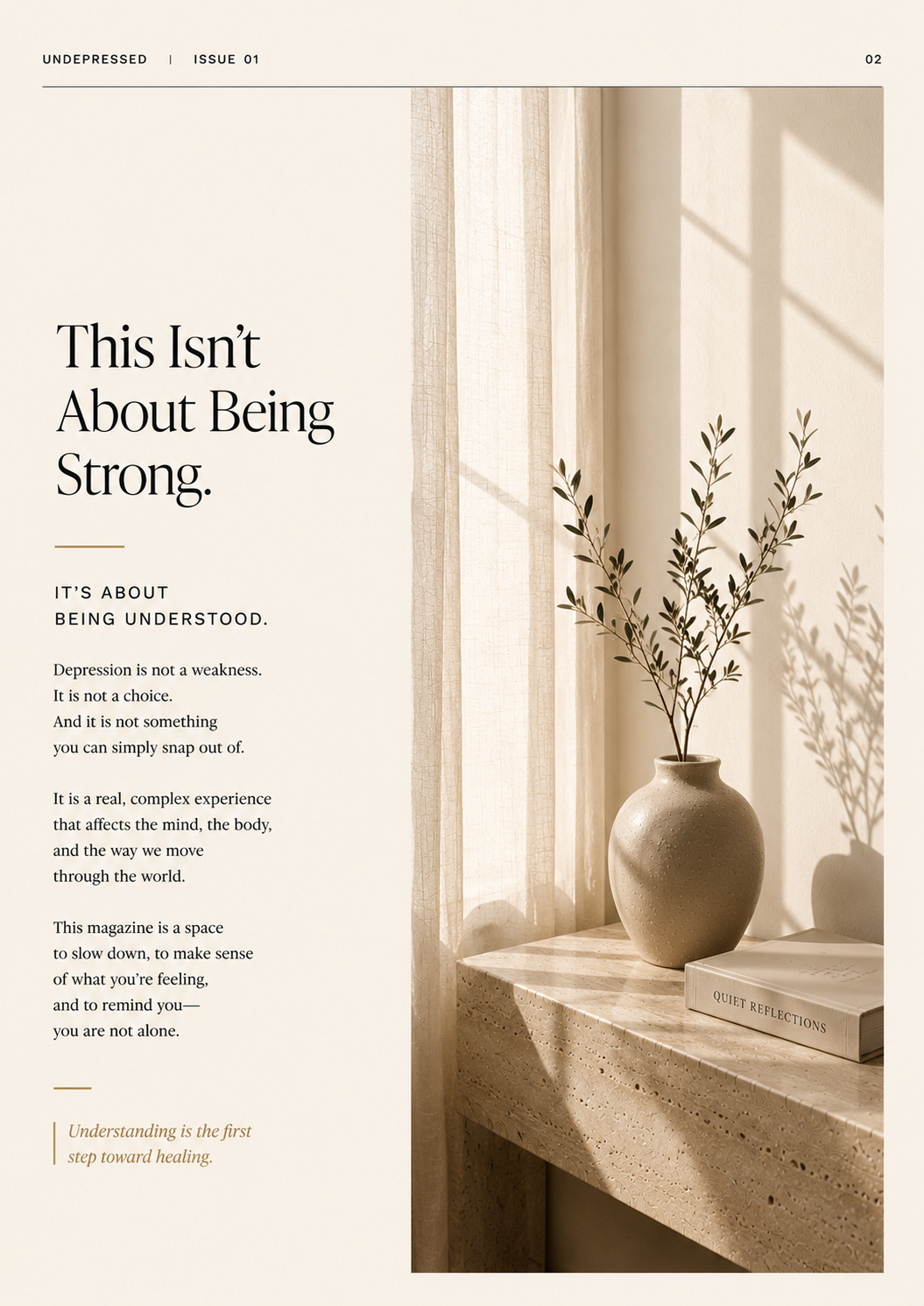 Undepressed- When Everything Feels Heavy.(E- Magazine)