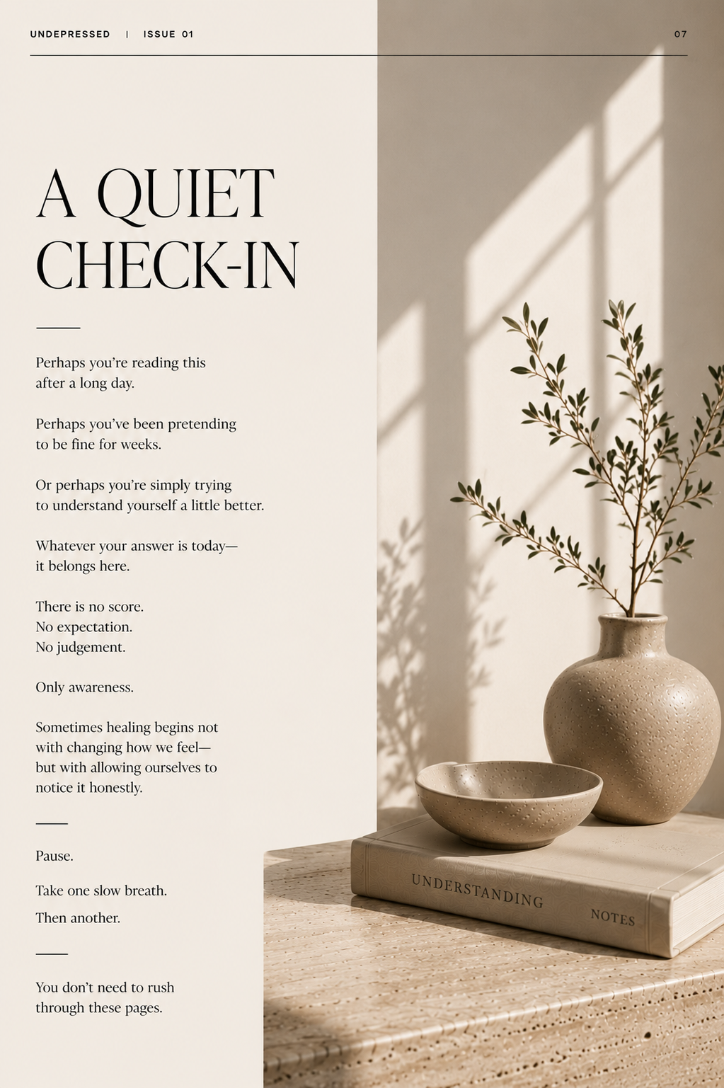 Undepressed- When Everything Feels Heavy.(E- Magazine)