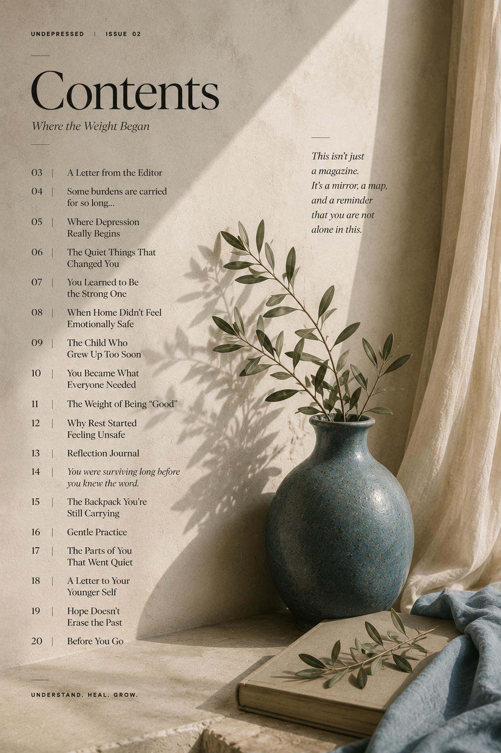 Undepressed- Where the Weight Began (E- Magazine)